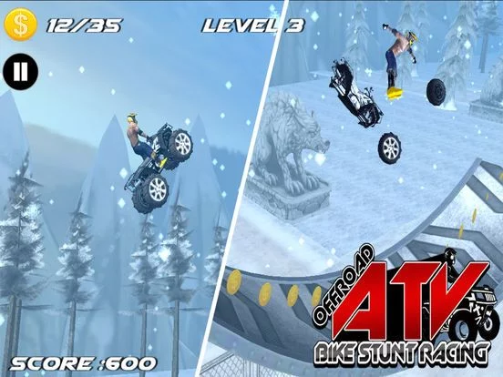 Изображение игры: OFFROAD ATV BIKE STUNT RACING