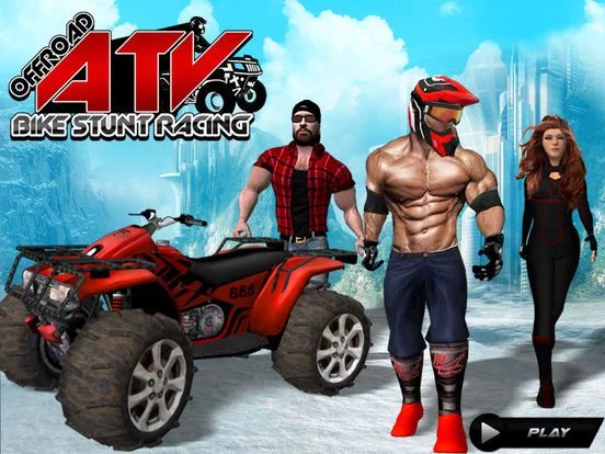 Изображение игры: OFFROAD ATV BIKE STUNT RACING