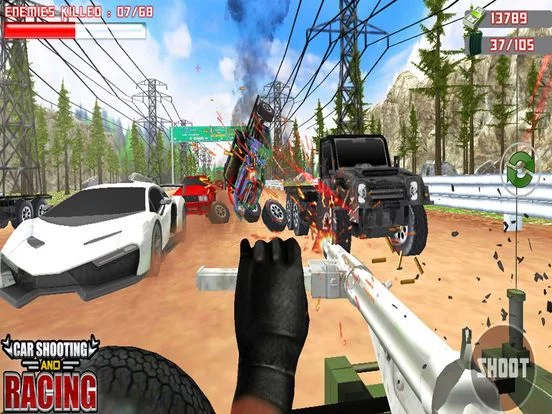 Изображение игры: Car Sniper Shooting & Racing