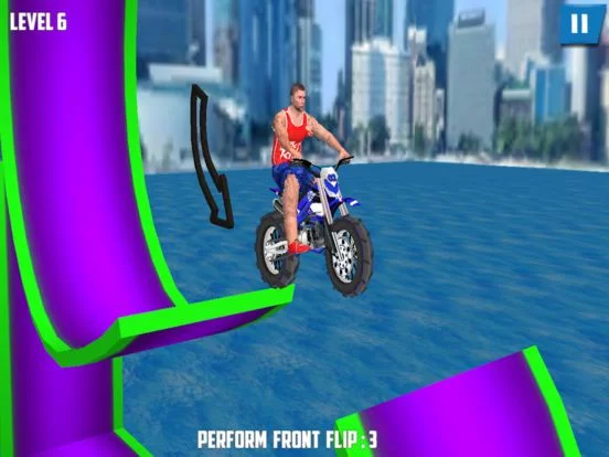Изображение игры: Bike Flip Diving - Stunt Race