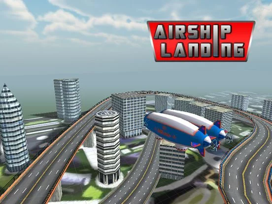Изображение игры: Airship Landing - Free Air plane Simulator Game