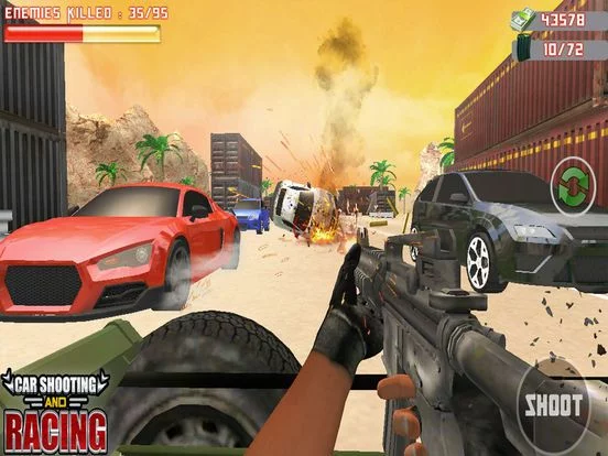 Изображение игры: Car Sniper Shooting & Racing