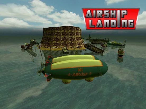 Изображение игры: Airship Landing - Free Air plane Simulator Game