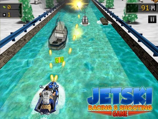 Изображение игры: Jetski Racing & Shooting Game