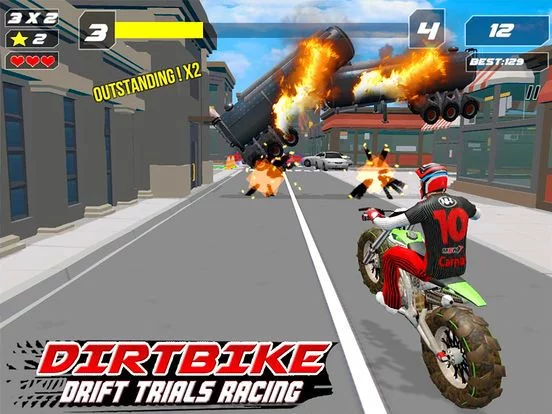 Изображение игры: Dirt Bike Drift Trails Racing