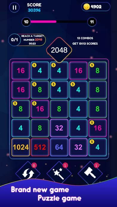 Изображение игры: Neon Pop Numbers