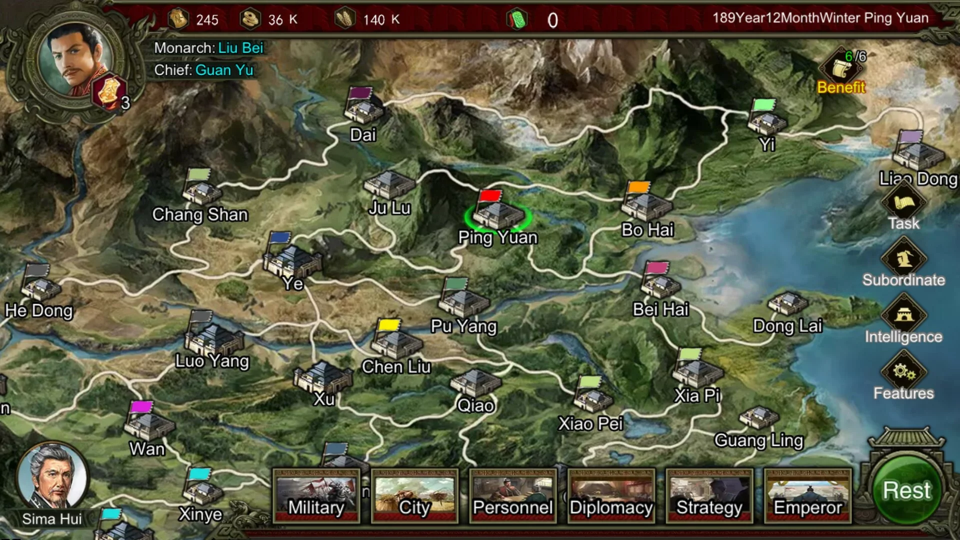 Изображение игры: Rise Of Three Kingdoms