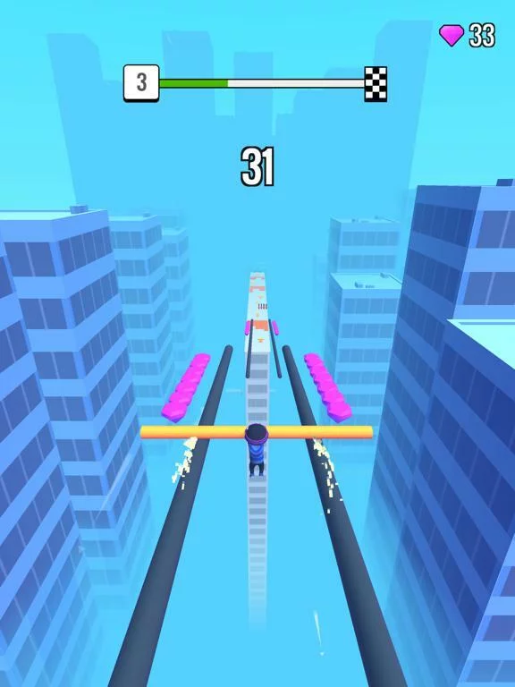 Изображение игры: Roof Rails
