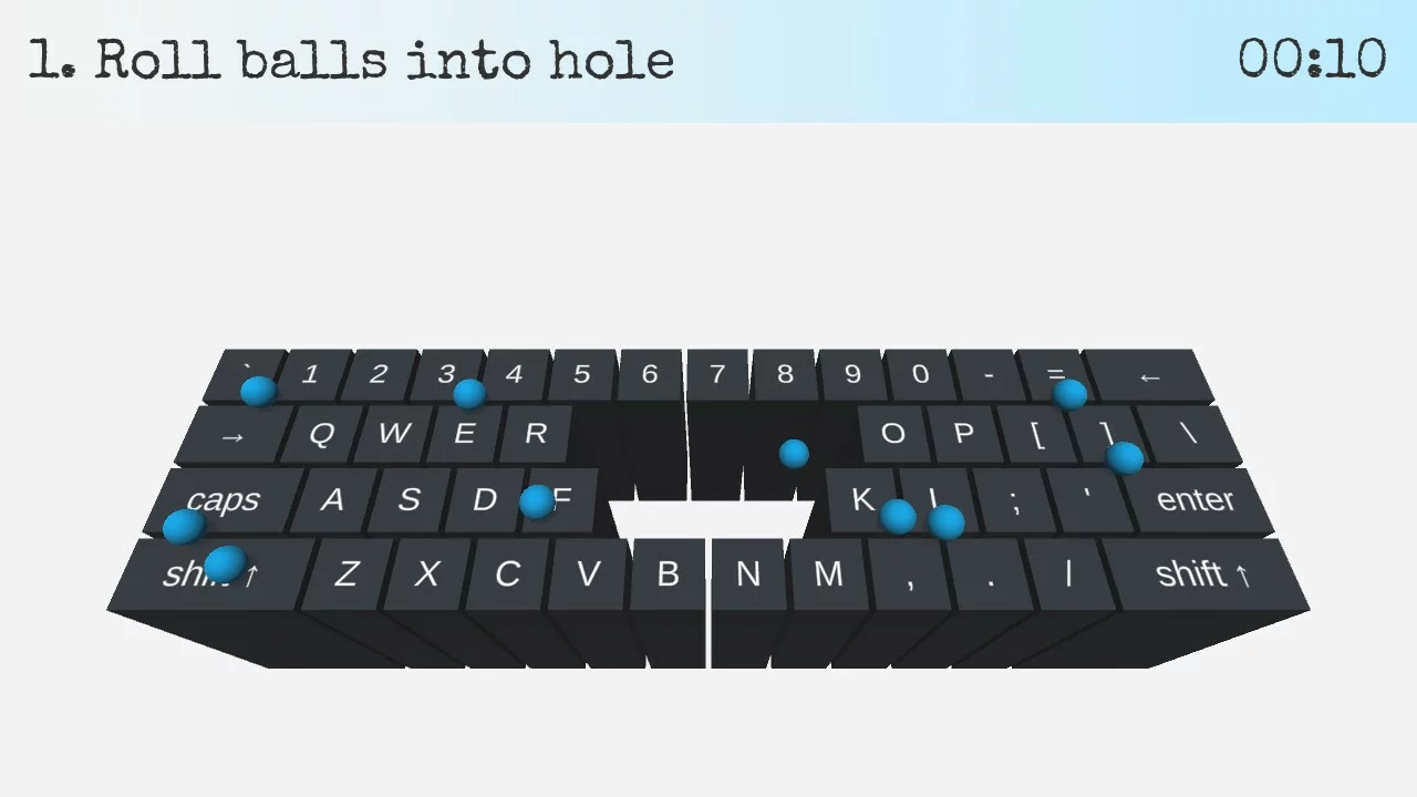Изображение игры: On Key Up: A Game for Keyboards