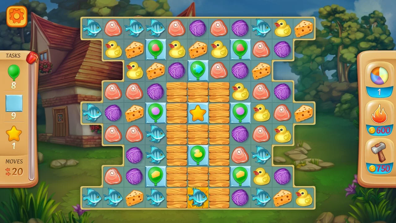 Изображение игры: World of Pets: Match 3 and Decorate