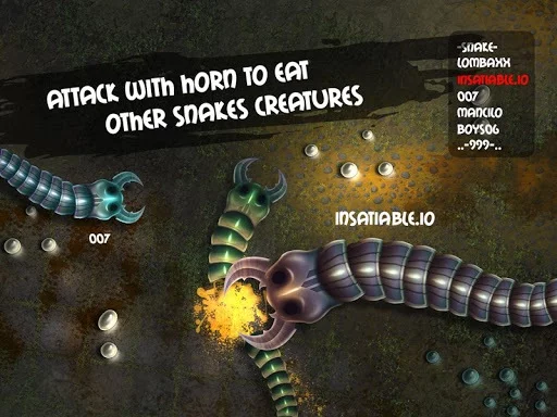 Изображение игры: insatiable io snakes