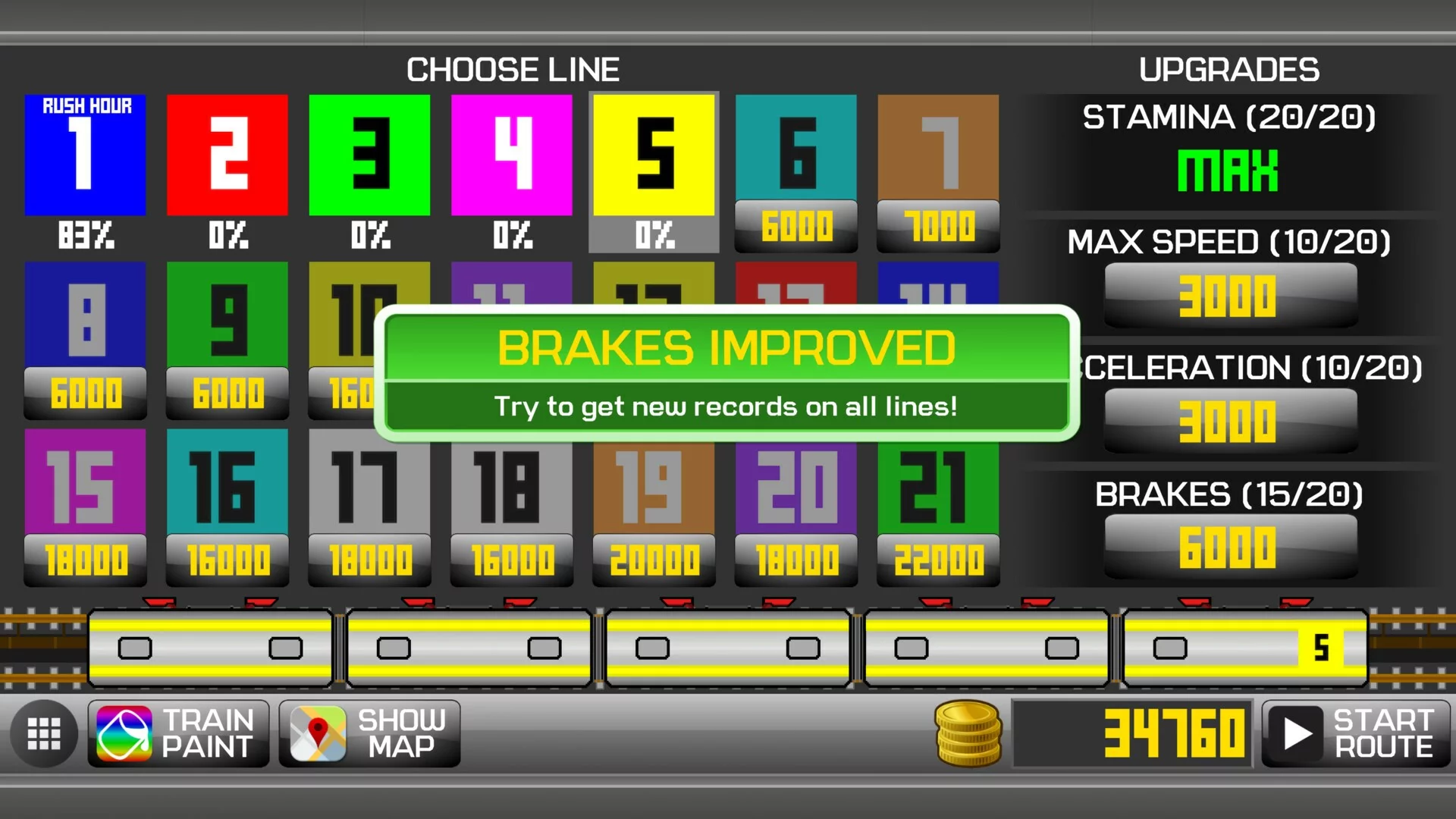 Изображение игры: Subway Train Simulator 2D