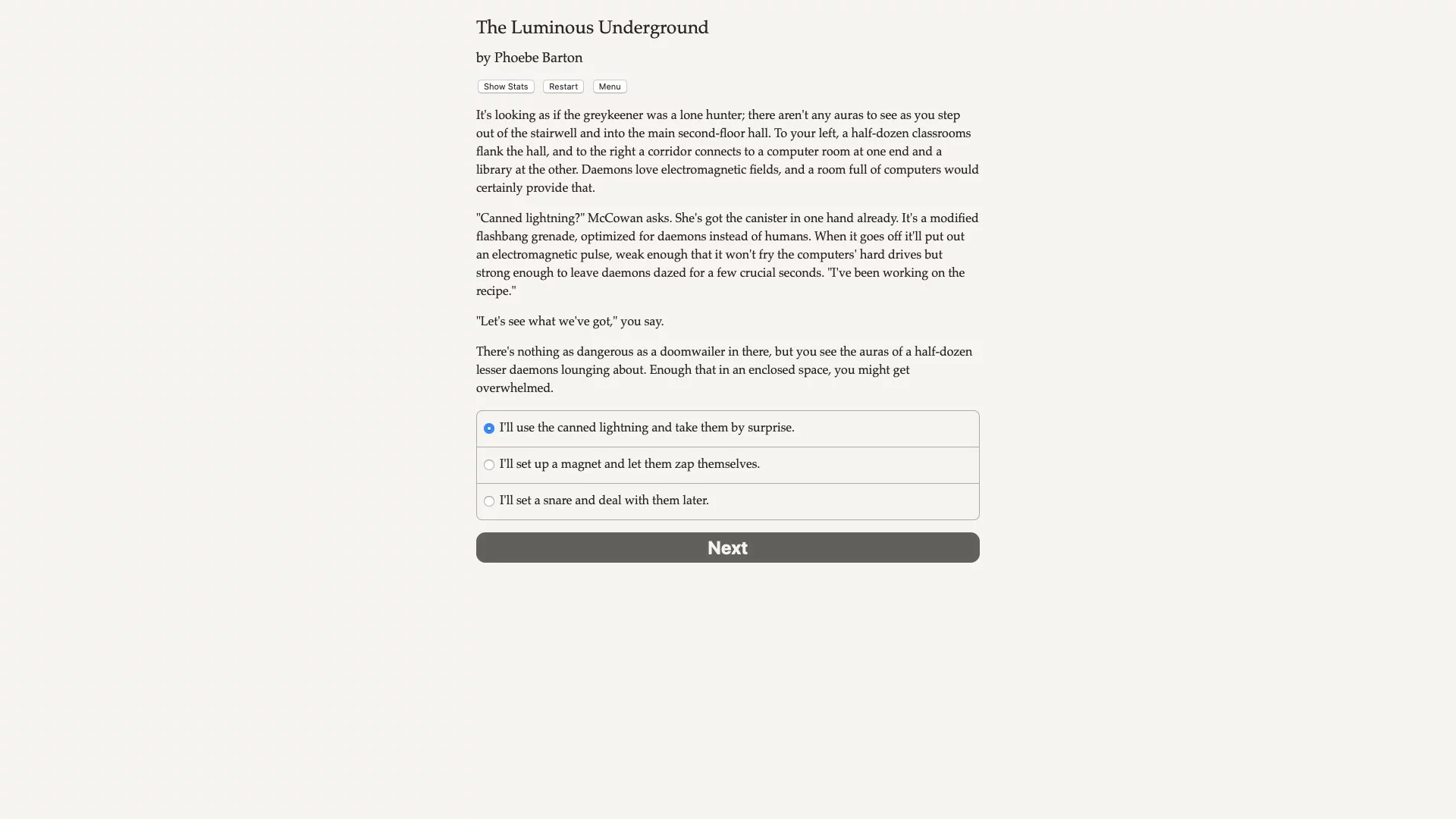 Изображение игры: The Luminous Underground