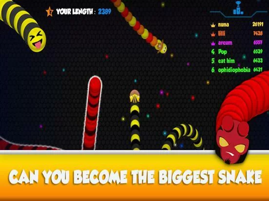 Изображение игры: Snaky .io - MMO Worm Game