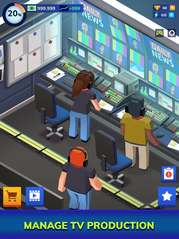 Изображение игры: TV Empire Tycoon - Idle Game