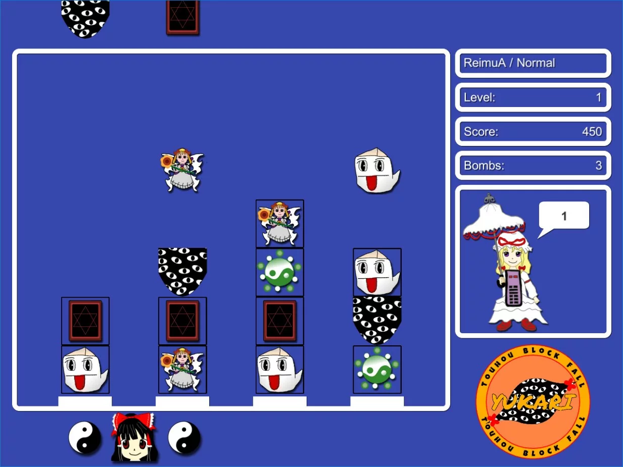 Изображение игры: Touhou Block Fall ~ Yukari