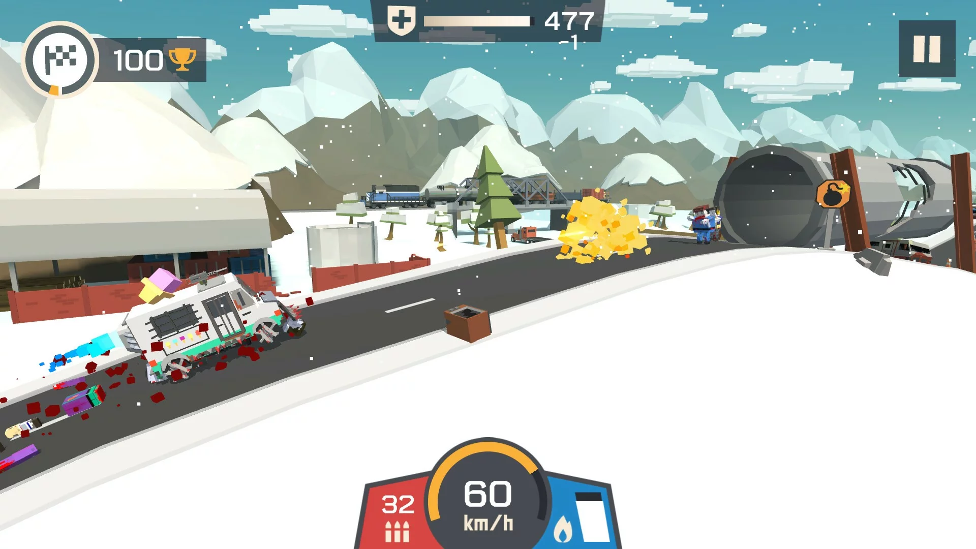 Изображение игры: Zombie Derby: Pixel Survival