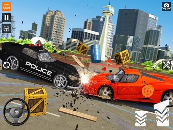 Изображение игры: Extreme Car Crash Game 2020