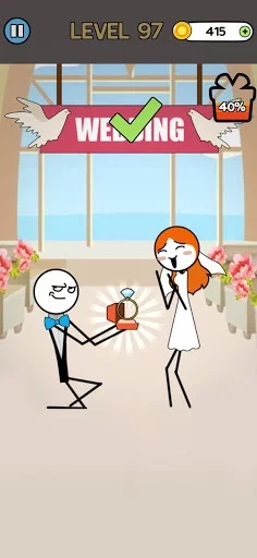 Изображение игры: Draw Story: Love the Girl