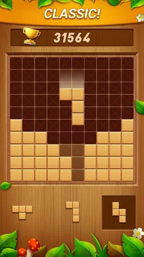 Изображение игры: Wood Block Puzzle - Free Classic Block Puzzle Game