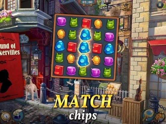 Изображение игры: Sherlock: Hidden Match-3 Cases