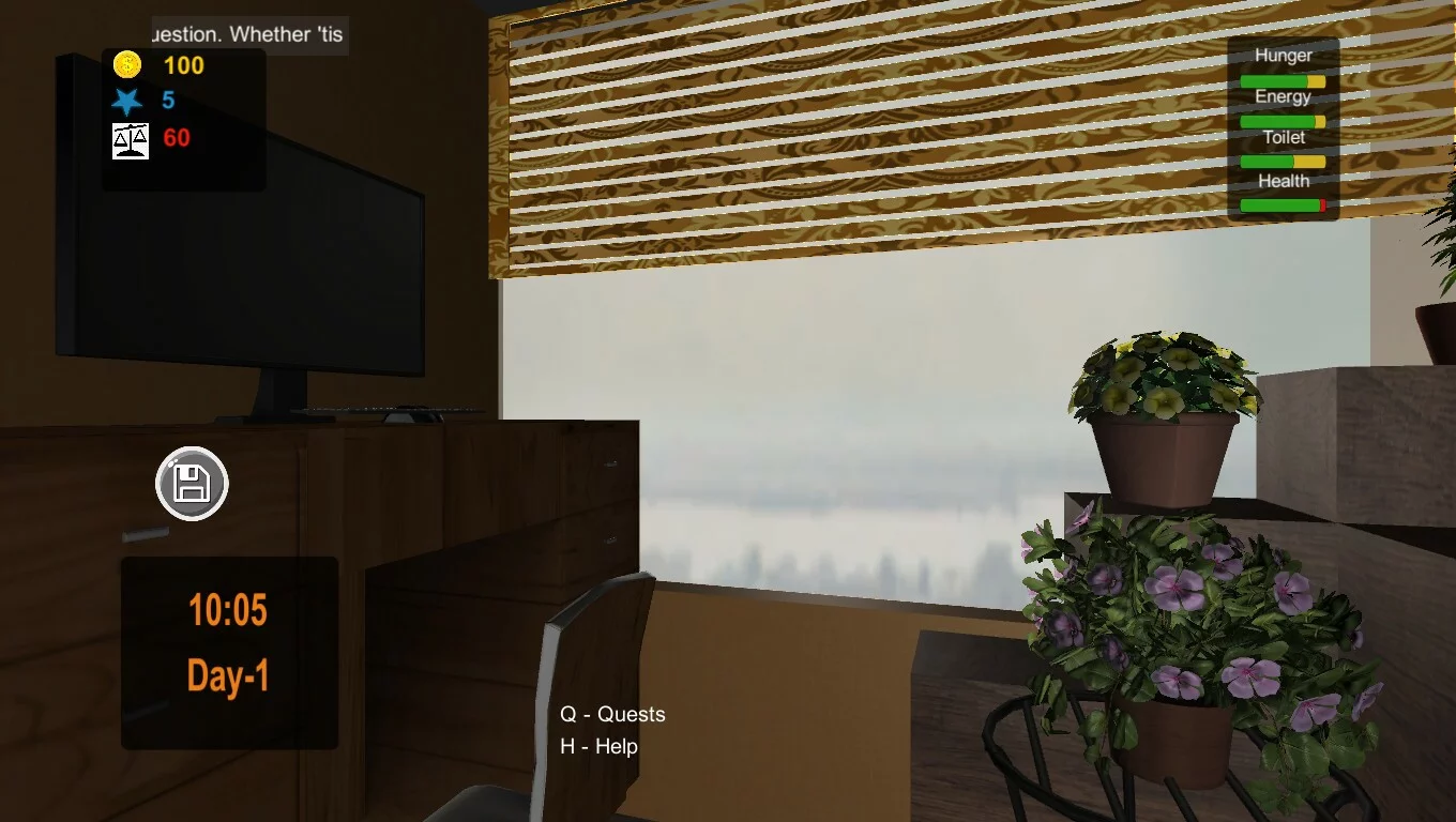 Изображение игры: Quarantine simulator