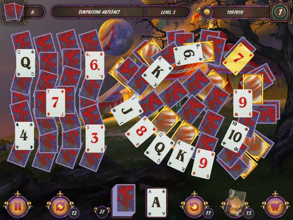 Изображение игры: Dark Solitaire. Mystical Circus
