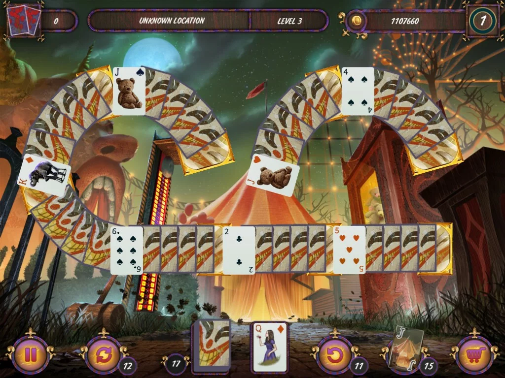 Изображение игры: Dark Solitaire. Mystical Circus