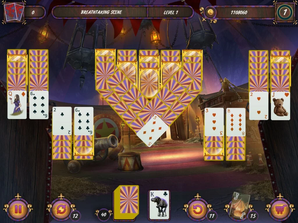 Изображение игры: Dark Solitaire. Mystical Circus