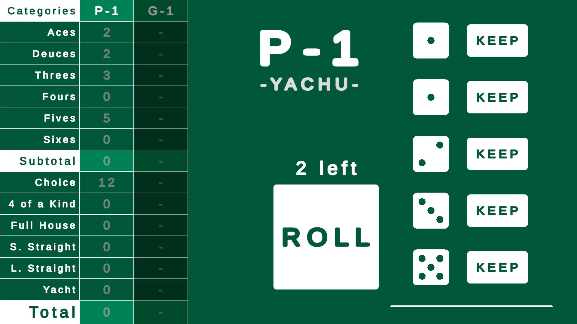 Изображение игры: Yachu Dice