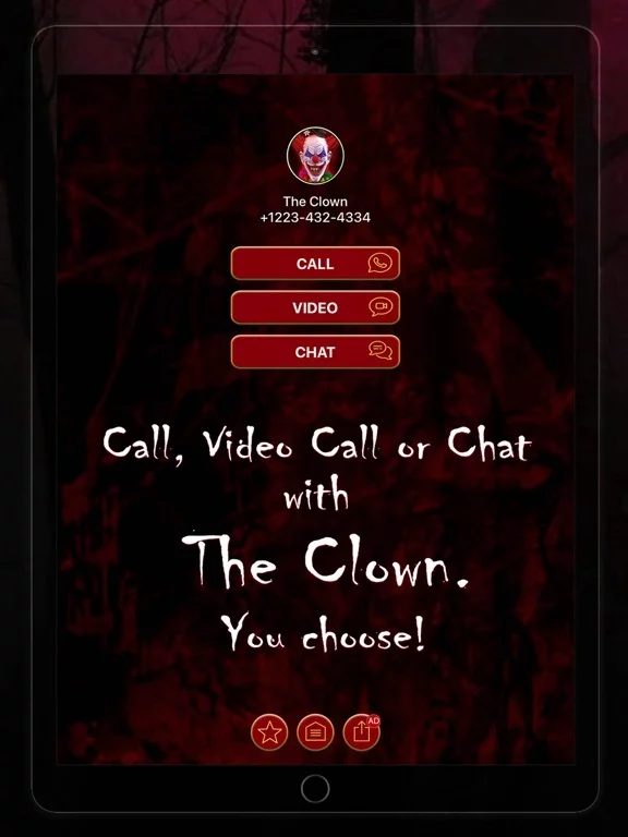 Изображение игры: Killer Clown Video Call Game