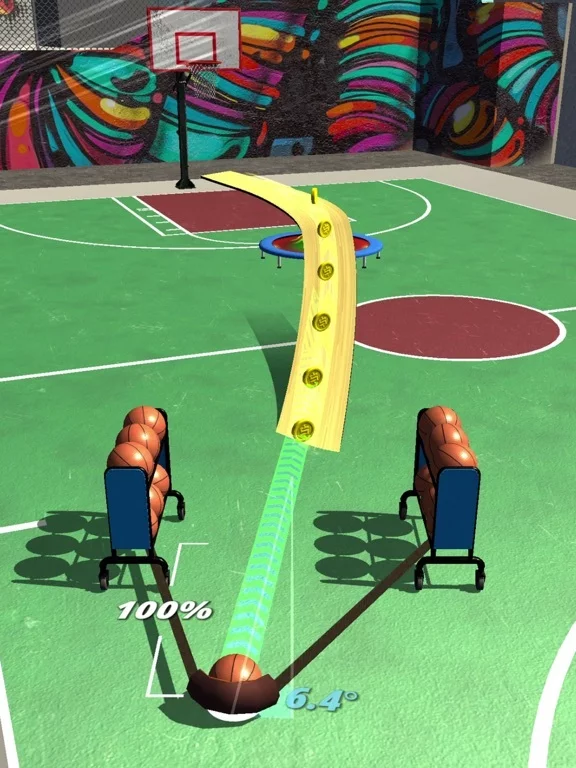 Изображение игры: Slingshot Basketball!