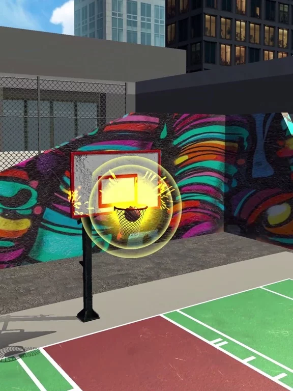 Изображение игры: Slingshot Basketball!