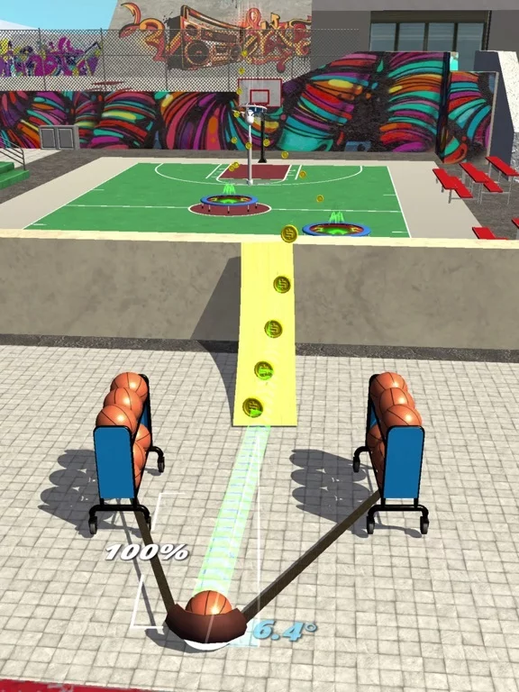 Изображение игры: Slingshot Basketball!