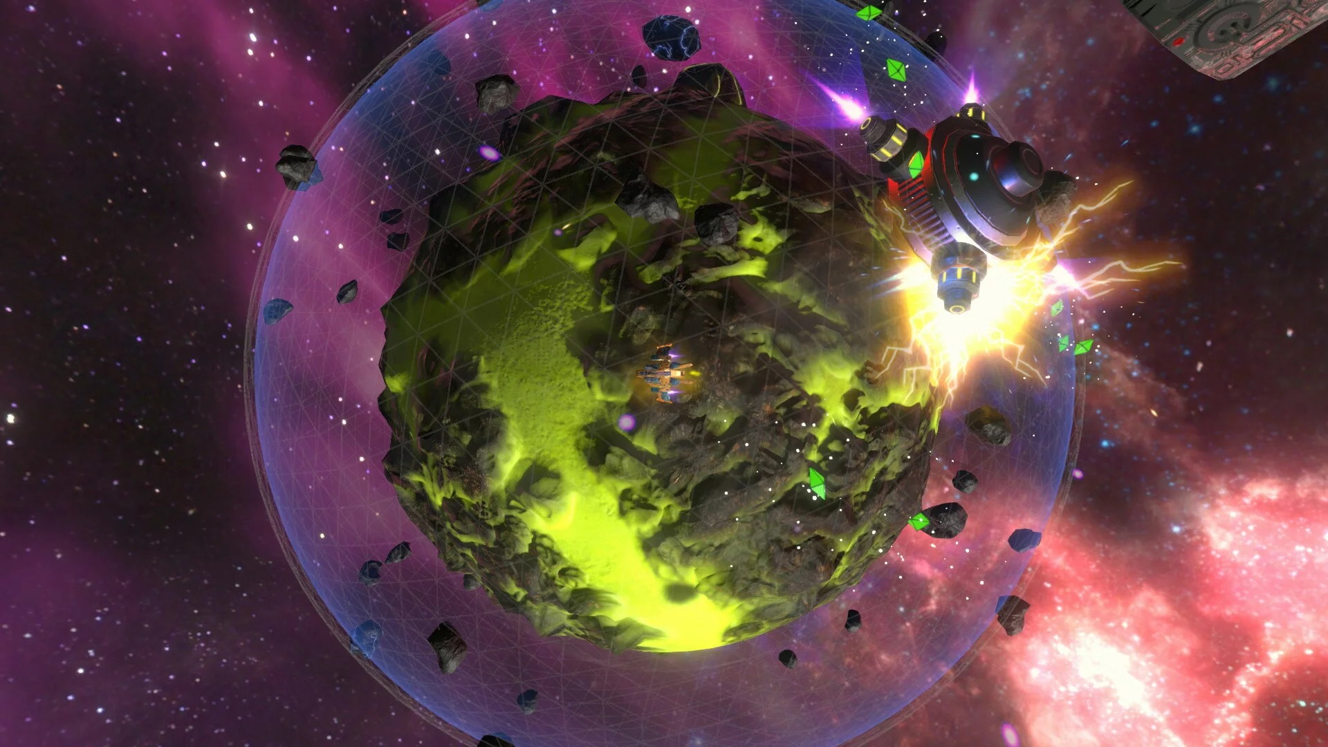 Изображение игры: Orbital Invaders