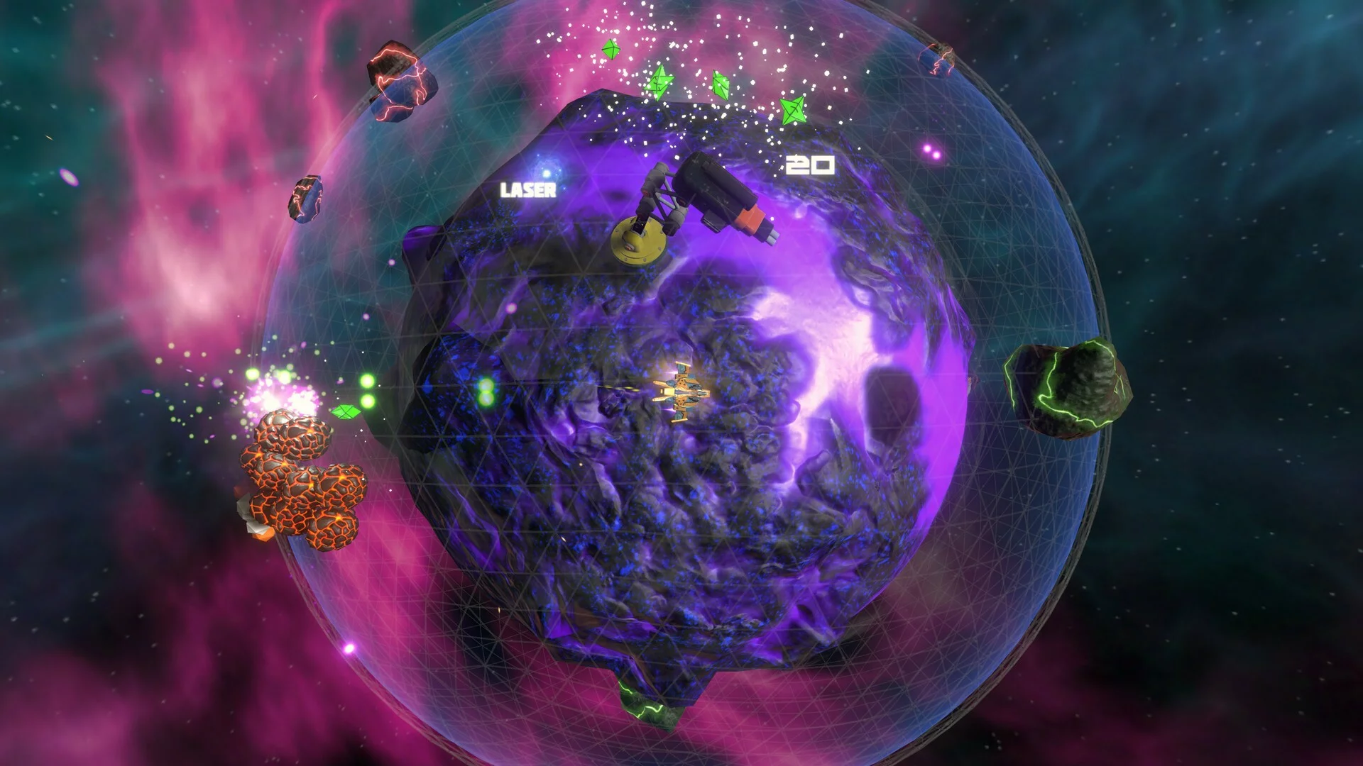 Изображение игры: Orbital Invaders