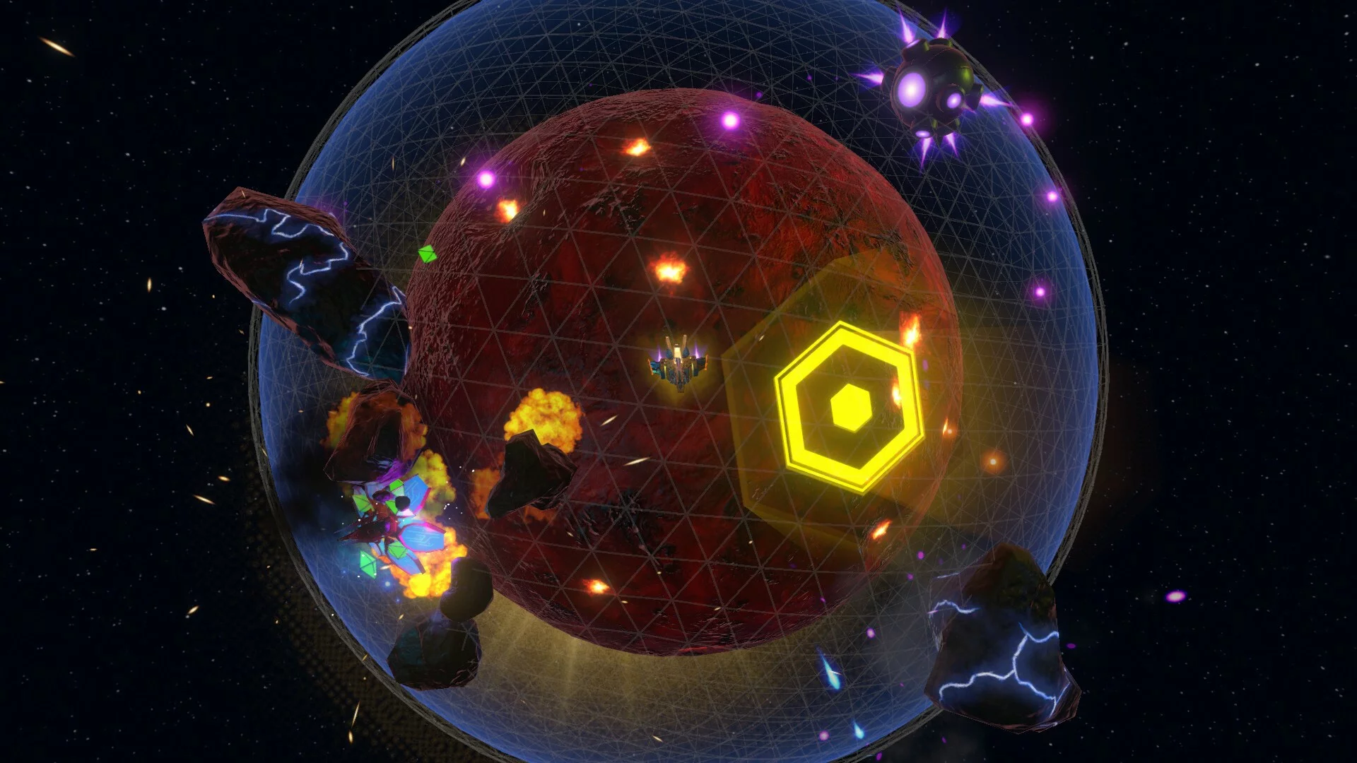 Изображение игры: Orbital Invaders
