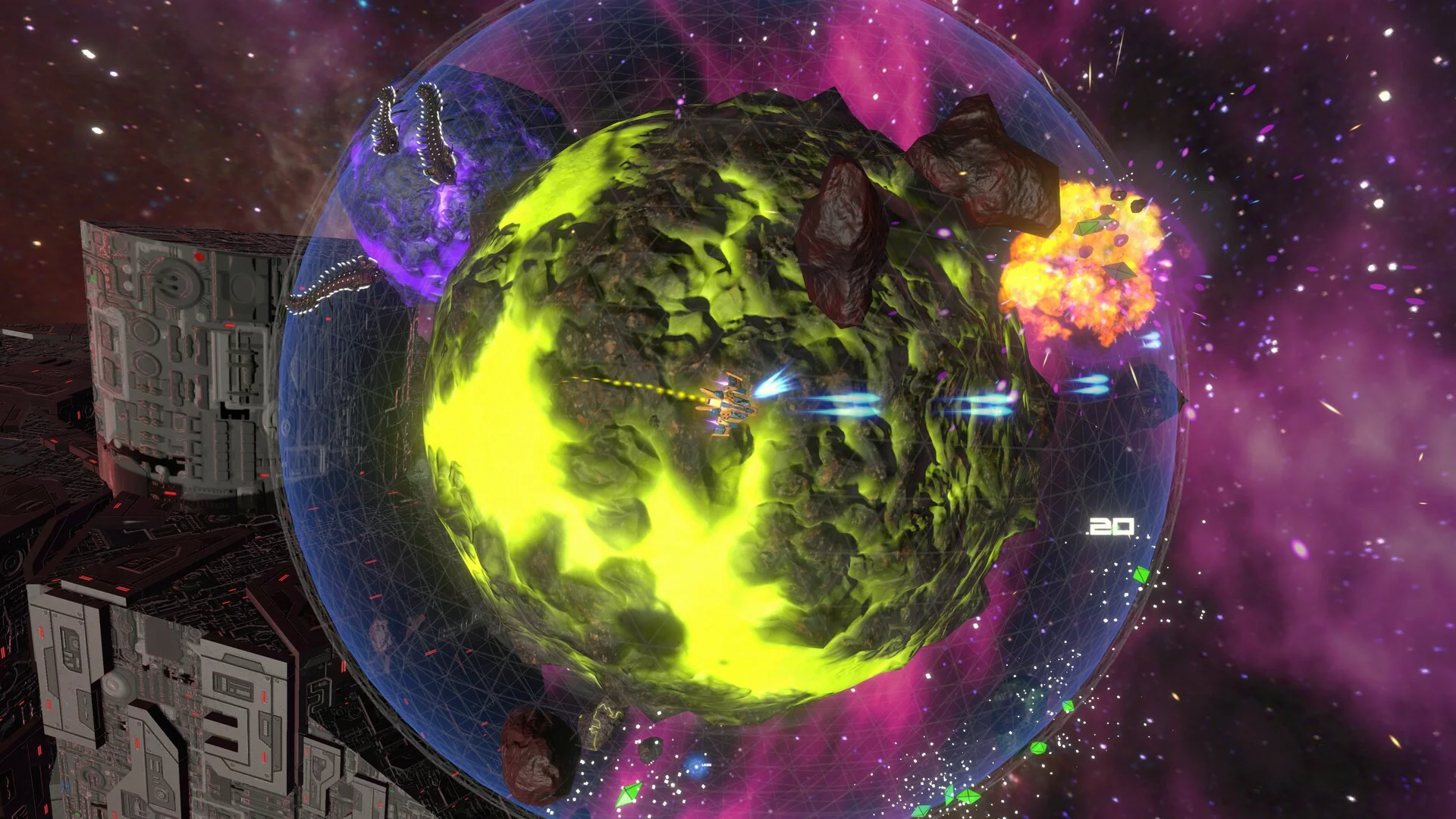 Изображение игры: Orbital Invaders