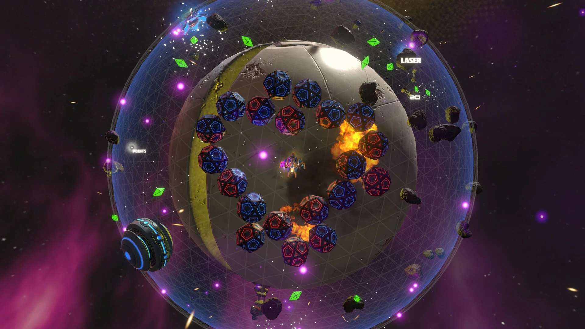 Изображение игры: Orbital Invaders