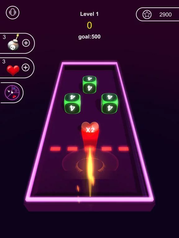 Изображение игры: Neon Cubes 2048