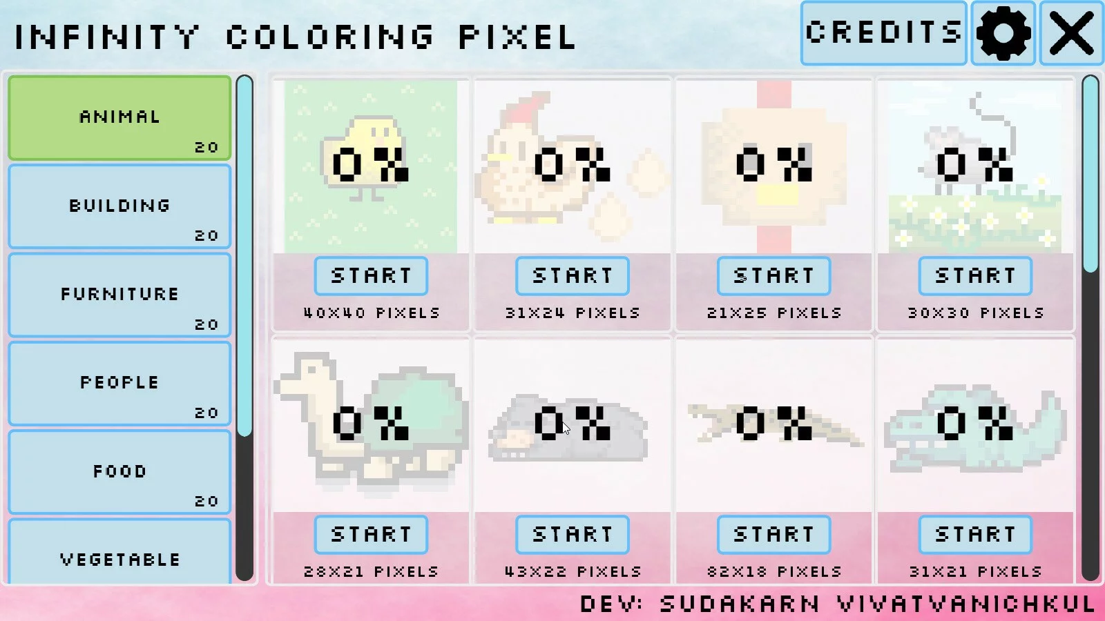 Изображение игры: Infinity Coloring Pixel