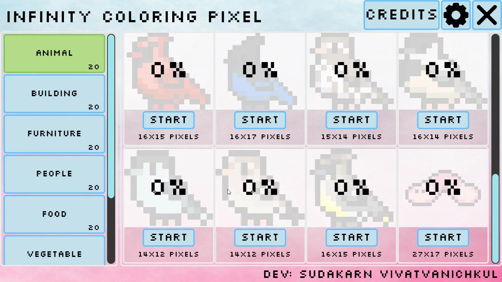Изображение игры: Infinity Coloring Pixel