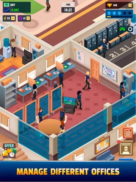 Изображение игры: Idle Police Tycoon - Cops Game