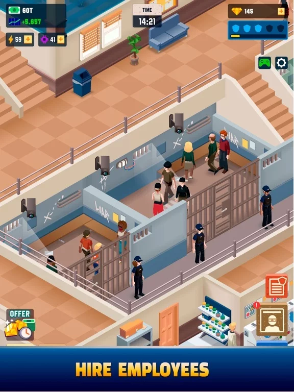 Изображение игры: Idle Police Tycoon - Cops Game