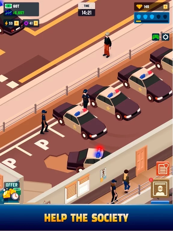 Изображение игры: Idle Police Tycoon - Cops Game