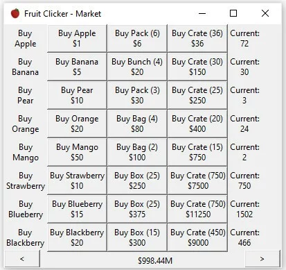 Изображение игры: Fruit Clicker