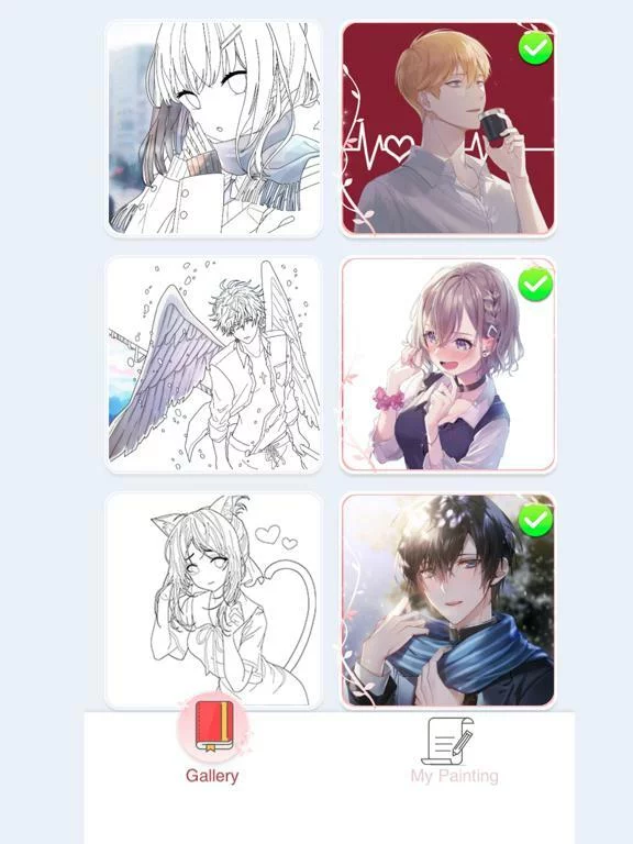 Изображение игры: Tap Anime Color