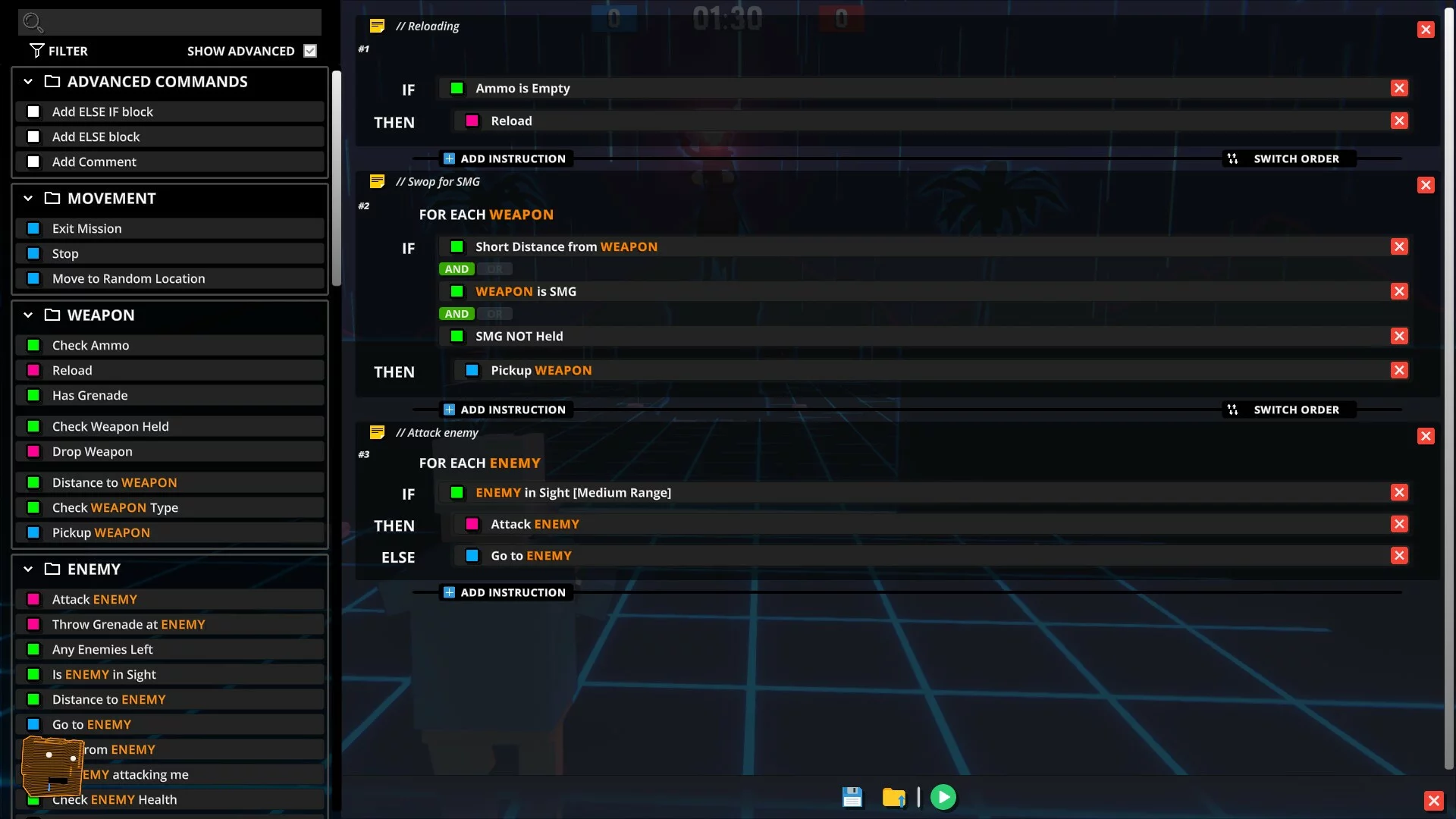 Изображение игры: DumbBots: Hello World