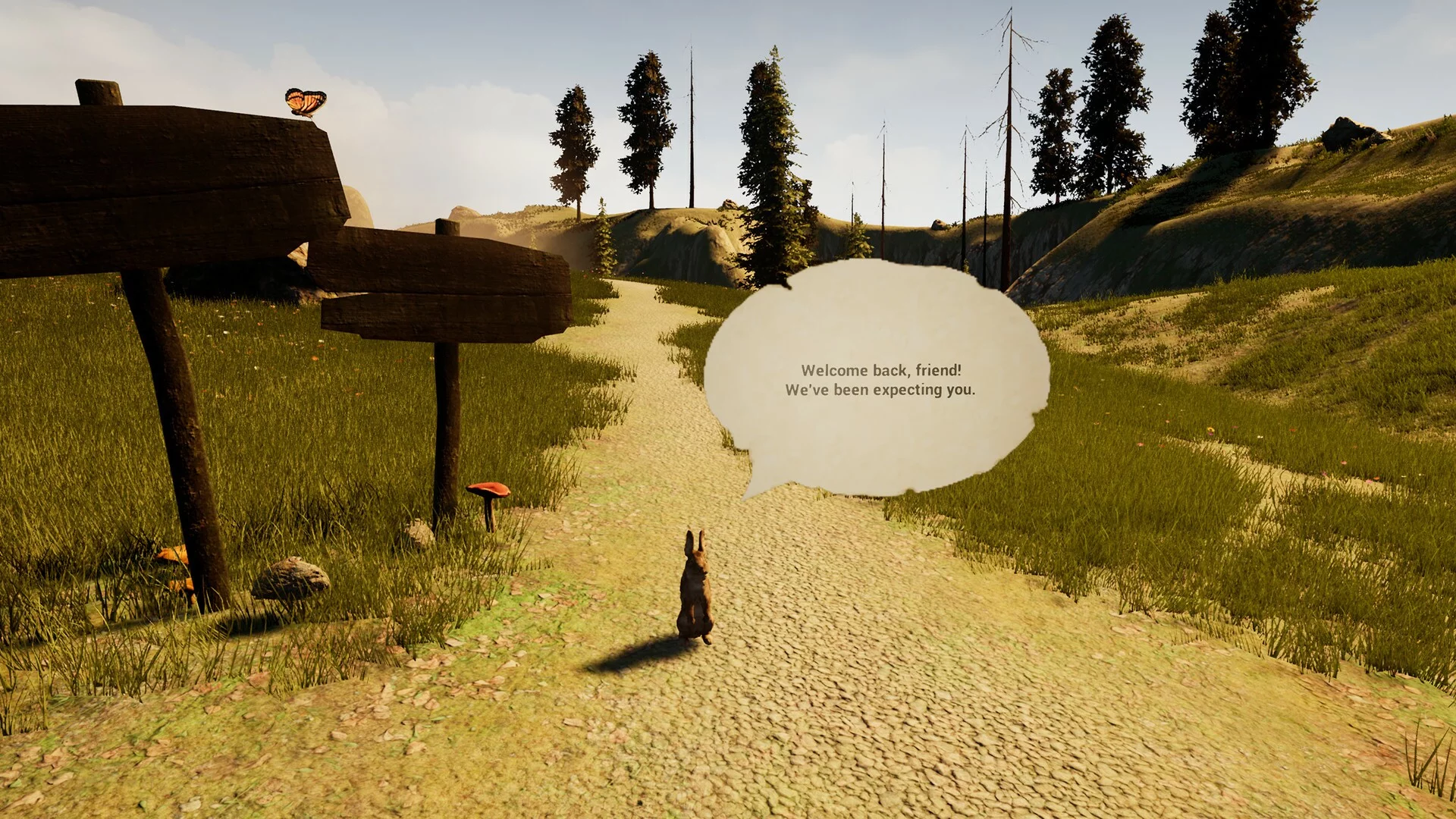 Изображение игры: A Rabbit and the Mystic Fog