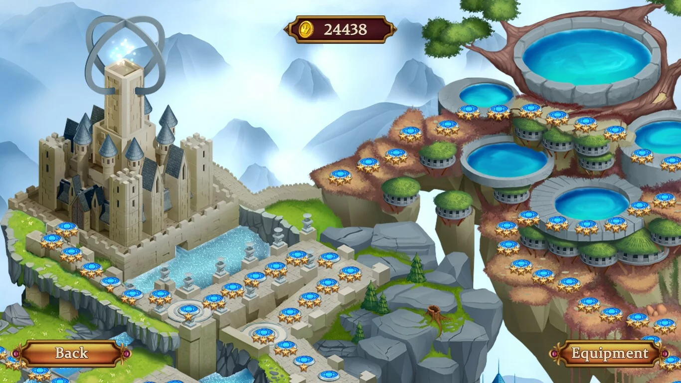 Изображение игры: Solitaire. Elemental Wizards